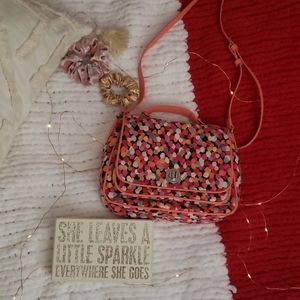 Signed Vera Bradley crossbody in Pixie Blooms
